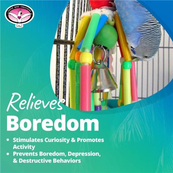 Wind Chimes Bird Toy, Medium Bird Size, 13” x 2” - Picture 2 of 7